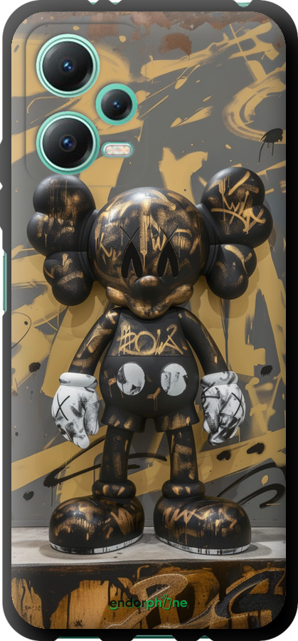 TPU чехол Bronze kaws для Xiaomi Redmi Note 12 5G - 6097b-2934 изображение 