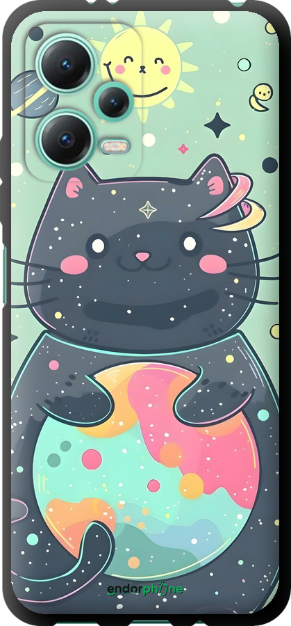 TPU чехол Милый котик для Xiaomi Redmi Note 12 5G - 6364b-2934 изображение 