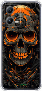 Силикон с усиленными углами чехол Череп для Xiaomi Redmi Note 12 5G - 5952sp-2934 изображение 