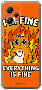 Силикон с усиленными углами чехол Funny Cat для Xiaomi Redmi Note 12 5G - 6786sp-2934 изображение 