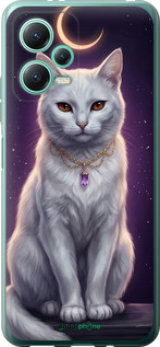 Силиконовый чехол Mystic White Cat Gothic Dark Purple Gold для Xiaomi Poco X5 5G - 6805u-3016 изображение 