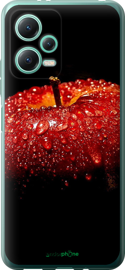 Силиконовый чехол Яблоко для Xiaomi Redmi Note 12 5G - 6022u-2934 изображение 