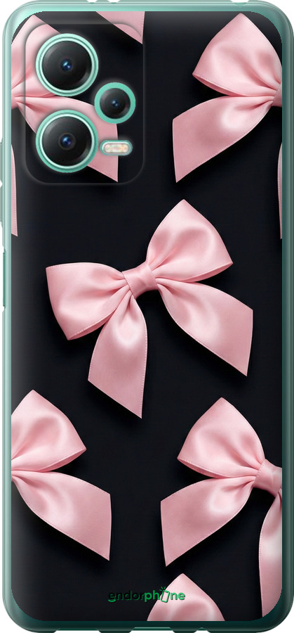 Силиконовый чехол Coquette Ribbons Dark Coquette для Xiaomi Poco X5 5G - 6767u-3016 изображение 