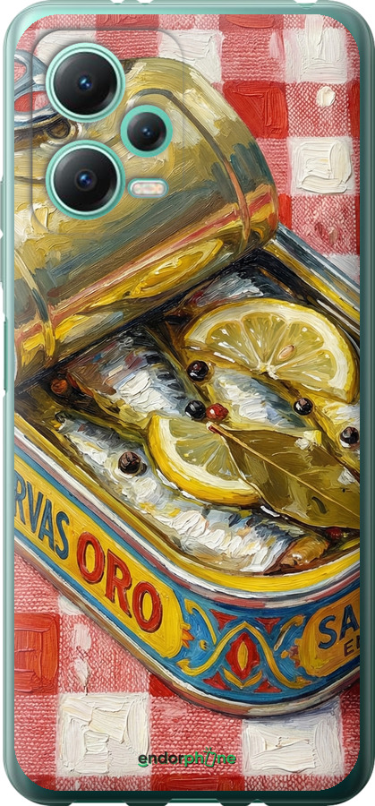 Силиконовый чехол Vintage Sardine Tin Phone для Xiaomi Poco X5 5G - 6772u-3016 изображение 