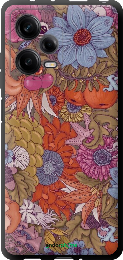 TPU чехол Абстрактні  квіти для Xiaomi Redmi Note 12 Pro 5G - 6526b-2932 изображение 
