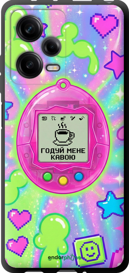 TPU чехол Y2K Aesthetic Retro Pet: Годуй мене кавою для Xiaomi Redmi Note 12 Pro 5G - 6784b-2932 изображение 