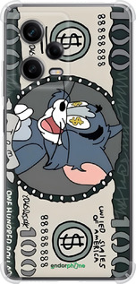 Силикон с усиленными углами чехол Том и джерри для Xiaomi Redmi Note 12 Pro 5G - 6291sp-2932 изображение 