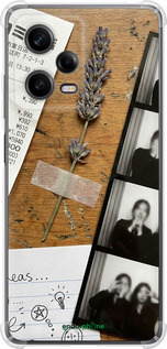 Силіконовий протиударний с посиленими кутами чехол Aesthetic Scrapbook Collage для Xiaomi Redmi Note 12 Pro 5G - 6773sp-2932 изображение 