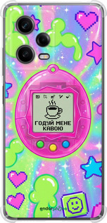 Силіконовий протиударний с посиленими кутами чехол Y2K Aesthetic Retro Pet: Годуй мене кавою для Xiaomi Redmi Note 12 Pro 5G - 6784sp-2932 изображение 