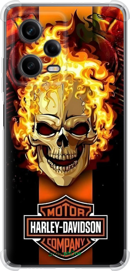 Силикон с усиленными углами чехол Харлей девидсон для Xiaomi Redmi Note 12 Pro 5G - 6370sp-2932 изображение 