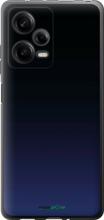 Силиконовый чехол Градиент в тёмно - синем стиле для Xiaomi Redmi Note 12 Pro 5G - 6542u-2932 изображение 