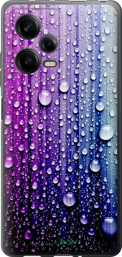 

Силіконовий чохол "Краплини води" для Xiaomi Redmi Note 12 Pro 5G, Синій