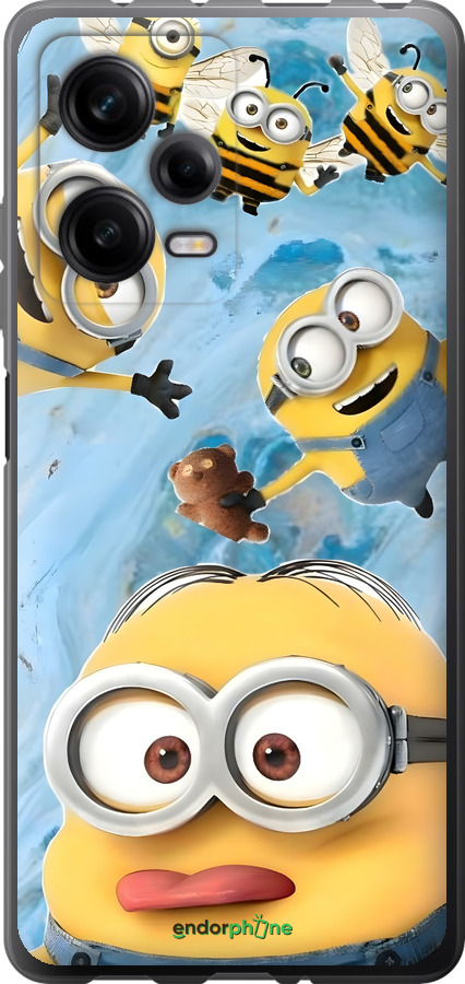 Силіконовий чехол Миньоны для Xiaomi Redmi Note 12 Pro 5G - 6386u-2932 изображение 