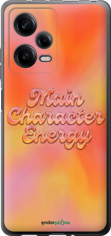 Силиконовый чехол Aura Gradient Main Character Energy Aesthetic Y2K для Xiaomi Redmi Note 12 Pro 5G - 6783u-2932 изображение 