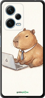 TPU чехол Funny Capybara CEO Working для Xiaomi Redmi Note 12 Pro+ 5G - 6777b-3612 изображение 