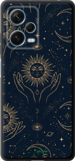 TPU чехол Celestial Harmony: Sun & Moon Gold Mystic Pattern для Xiaomi Redmi Note 12 Pro+ 5G - 6778b-3612 изображение 