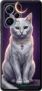 TPU чехол Mystic White Cat Gothic Dark Purple Gold для Xiaomi Redmi Note 12 Pro+ 5G - 6805b-3612 изображение 