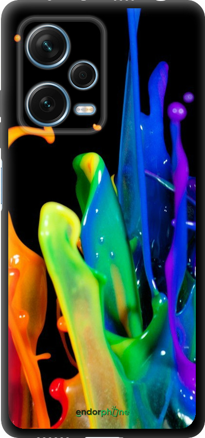 TPU чехол Бризки фарби для Xiaomi Redmi Note 12 Pro+ 5G - 3957b-3612 изображение 