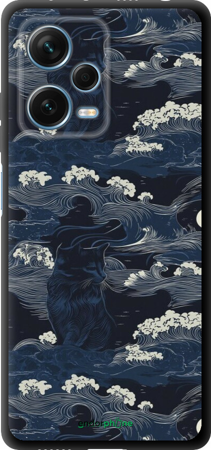 TPU чехол Морская тематика в стиле арт-деко для Xiaomi Redmi Note 12 Pro+ 5G - 6520b-3612 изображение 