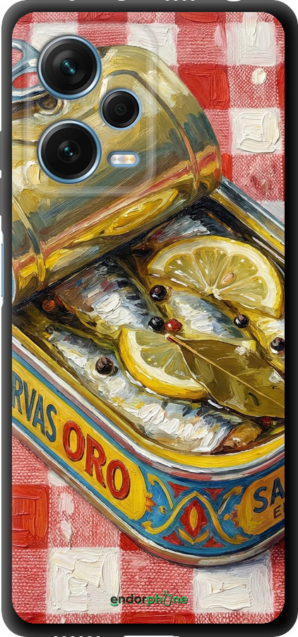 TPU чехол Vintage Sardine Tin Phone для Xiaomi Redmi Note 12 Pro+ 5G - 6772b-3612 изображение 