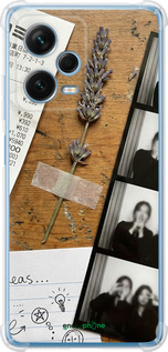 Силіконовий протиударний с посиленими кутами чехол Aesthetic Scrapbook Collage для Xiaomi Redmi Note 12 Pro+ 5G - 6773sp-3612 изображение 