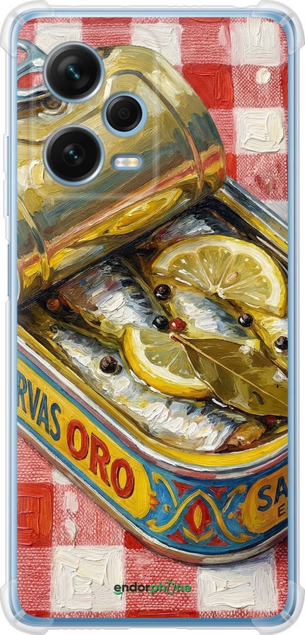 Силіконовий протиударний с посиленими кутами чехол Vintage Sardine Tin Phone для Xiaomi Redmi Note 12 Pro+ 5G - 6772sp-3612 изображение 