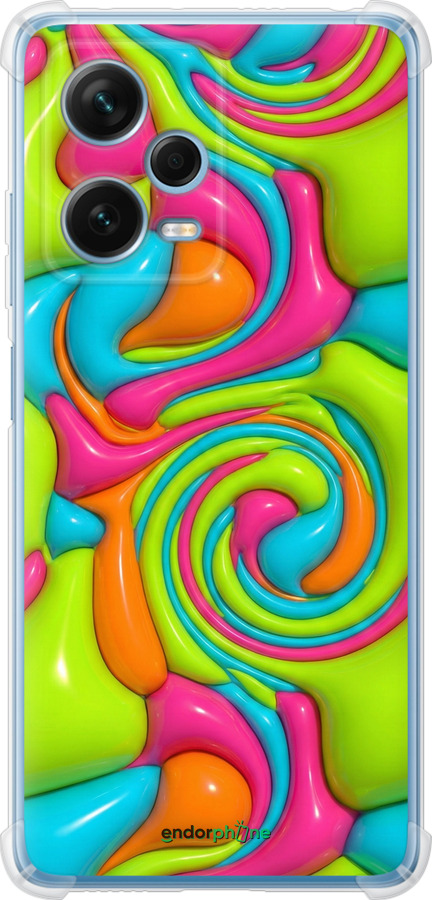 Силіконовий протиударний с посиленими кутами чехол Y2K Jelly Dream для Xiaomi Redmi Note 12 Pro+ 5G - 6780sp-3612 изображение 