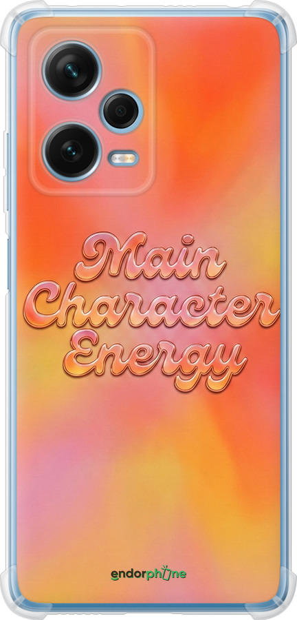 Силикон с усиленными углами чехол Aura Gradient Main Character Energy Aesthetic Y2K для Xiaomi Redmi Note 12 Pro+ 5G - 6783sp-3612 изображение 