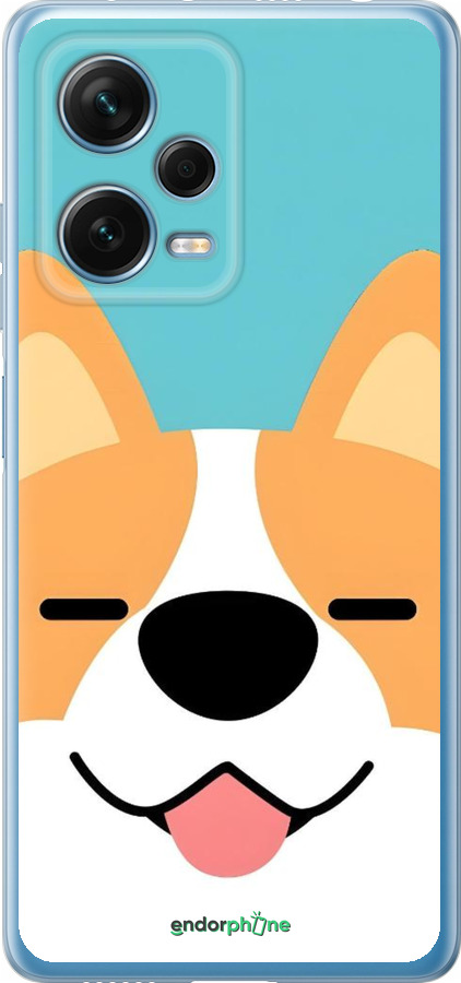 Силиконовый чехол Корги для Xiaomi Redmi Note 12 Pro+ 5G - 6280u-3612 изображение 