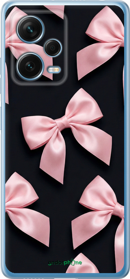 Силиконовый чехол Coquette Ribbons Dark Coquette для Xiaomi Redmi Note 12 Pro+ 5G - 6767u-3612 изображение 