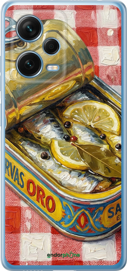 Силиконовый чехол Vintage Sardine Tin Phone для Xiaomi Redmi Note 12 Pro+ 5G - 6772u-3612 изображение 