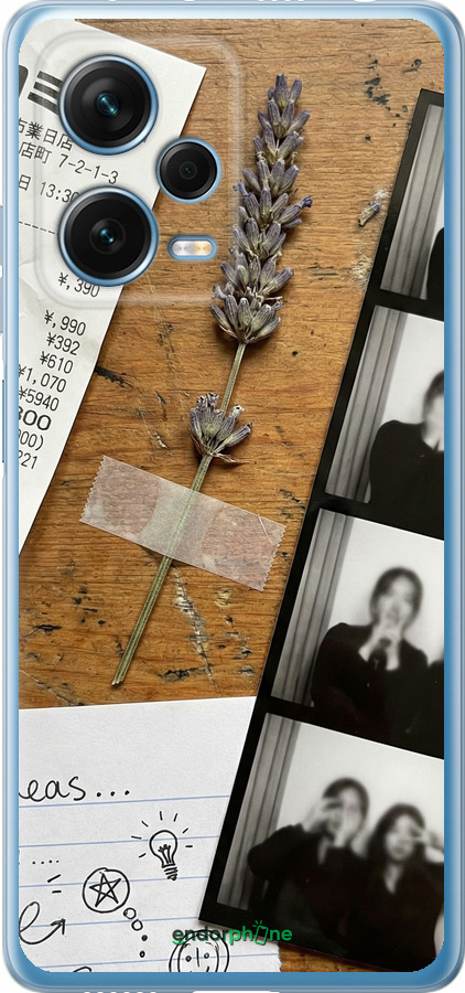 Силиконовый чехол Aesthetic Scrapbook Collage для Xiaomi Redmi Note 12 Pro+ 5G - 6773u-3612 изображение 