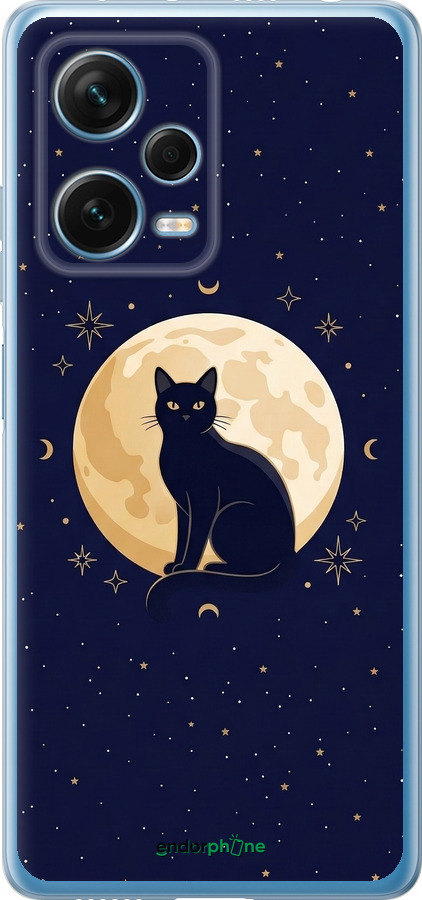 Силиконовый чехол Cute Cat Celestial/Witchy для Xiaomi Redmi Note 12 Pro+ 5G - 6787u-3612 изображение 