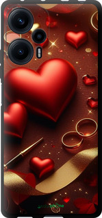 TPU чехол Сердечки v3 для Xiaomi Redmi Note 12 Turbo - 5833b-3025 изображение 