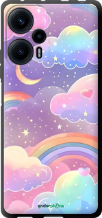 TPU чехол Хмари та веселка для Xiaomi Redmi Note 12 Turbo - 6312b-3025 изображение 