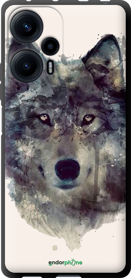 TPU чехол Волк-арт для Xiaomi Poco F5 - 4163b-3170 изображение 