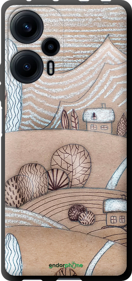 TPU чехол Сказочные холмы для Xiaomi Redmi Note 12 Turbo - 4749b-3025 изображение 