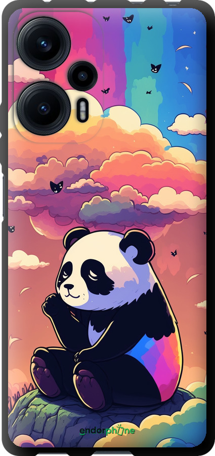 TPU чехол Панда в облаках для Xiaomi Poco F5 - 5585b-3170 изображение 