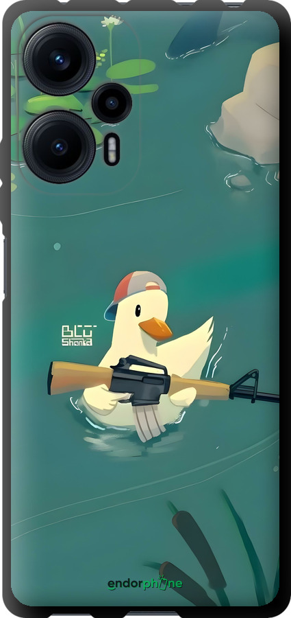 TPU чехол Уточка с автоматом для Xiaomi Poco F5 - 6356b-3170 изображение 