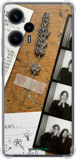 Силіконовий протиударний с посиленими кутами чехол Aesthetic Scrapbook Collage для Xiaomi Redmi Note 12 Turbo - 6773sp-3025 изображение 