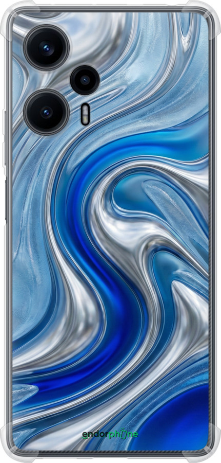 Силіконовий протиударний с посиленими кутами чехол Liquid Chrome для Xiaomi Redmi Note 12 Turbo - 6781sp-3025 изображение 