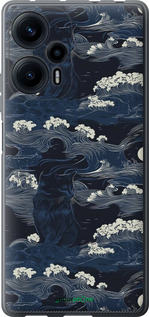 Силіконовий чехол Морська тематика у стилі арт-деко для Xiaomi Redmi Note 12 Turbo - 6520u-3025 изображение 