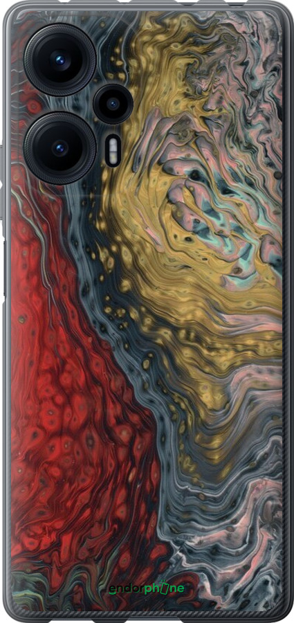 Силіконовий чехол Із зображенням абстрактного живопису для Xiaomi Redmi Note 12 Turbo - 6530u-3025 изображение 