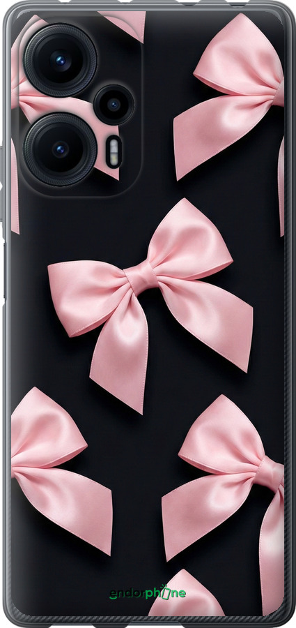 Силиконовый чехол Coquette Ribbons Dark Coquette для Xiaomi Redmi Note 12 Turbo - 6767u-3025 изображение 