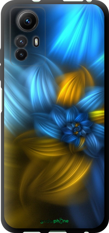 

TPU чорний чохол "Візерунок 46" для Xiaomi Redmi Note 12S, Синій
