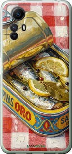 Силиконовый чехол Vintage Sardine Tin Phone для Xiaomi Redmi Note 12S - 6772u-3065 изображение 