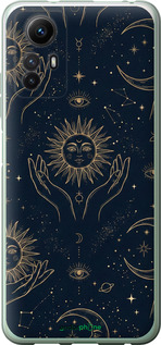 Силиконовый чехол Celestial Harmony: Sun & Moon Gold Mystic Pattern для Xiaomi Redmi Note 12S - 6778u-3065 изображение 
