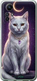 Силиконовый чехол Mystic White Cat Gothic Dark Purple Gold для Xiaomi Redmi Note 12S - 6805u-3065 изображение 
