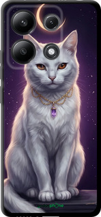 TPU чехол Mystic White Cat Gothic Dark Purple Gold для Xiaomi Redmi Note 13 4G - 6805b-3654 изображение 