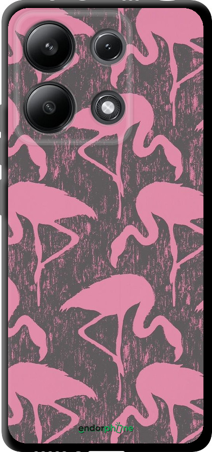 TPU чехол Vintage-Flamingos для Xiaomi Redmi Note 13 4G - 4171b-3654 изображение 